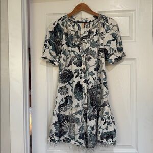 Urban Outfitters Pilcro Blue and White Patterned Top